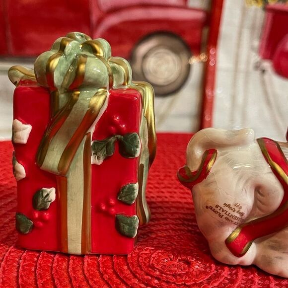 Fitz and Floyd Kitty Kringle salt and pepper NWT - Picture 7 of 12